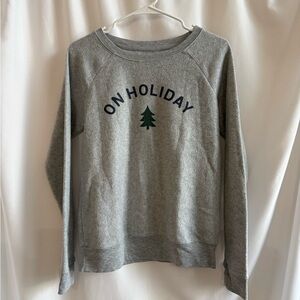 Gray Holiday Sleepwear Sweatshirt